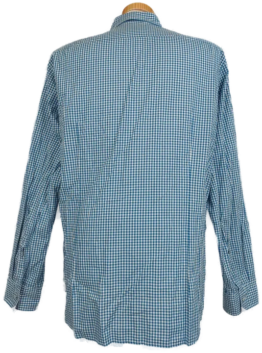 Hugo Boss Herren Hemd blau/weiß kariert Gr. XL - Bild 2