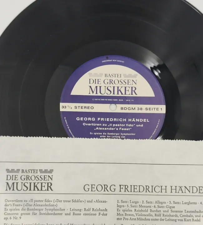 Georg Friedrich Händel Schallplatte - Bild 3