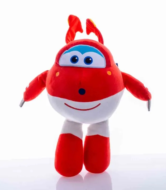 Super Wings Jett Plüschtier in rot-weiß, Höhe 40cm - Bild 1