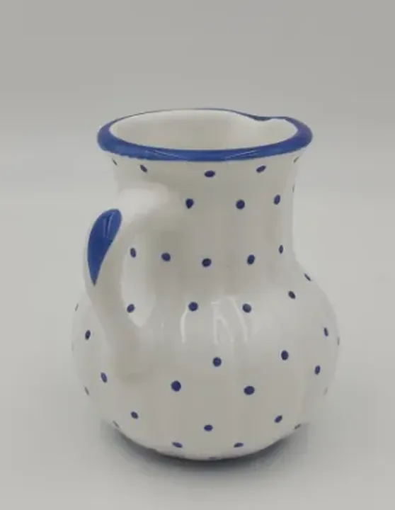 Gmunder Keramik Milchkännchen blau/weiß gepunktet  - Bild 2