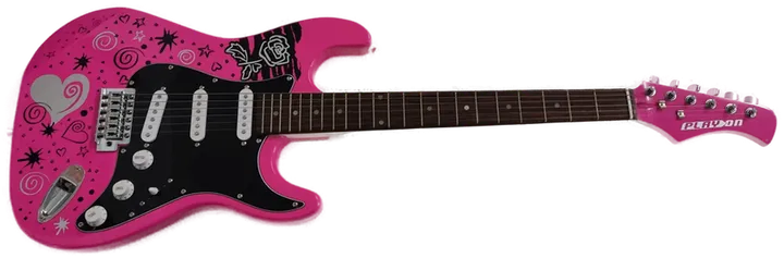 Play on Kinder E-Gitarre Pink Punk mit Tasche  - Bild 1