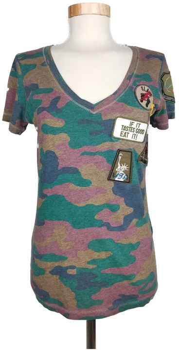 Replay Damen T-Shirt camouflage - S/36 - Bild 4