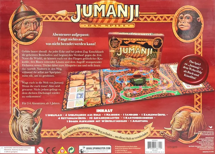 JUMANJI  - Gesellschaftsspiel - SPINMASTER - Bild 2