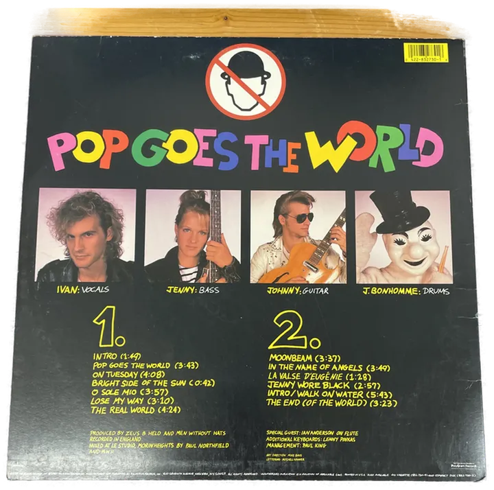 LP Schallplatte - MEN WITHOUT HATS - POP GOES THE WORLD - Bild 2