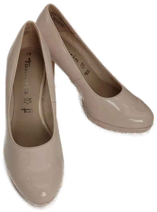 Tamaris Pumps in Lack-Optik, Echtes Leder, Altrosa - Bild 1