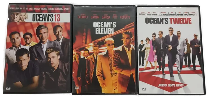 DVD 3 Disc's Ocean's 11, 12 ,13 mit George Clooney, Brad Pitt, ..........  - Bild 4