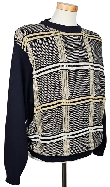 Tramt Exclusiv Vintage Herren Strickpullover, marine - Gr. M  - Bild 3