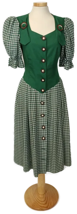 Trachten aus Österreich - Trachtenkleid mit Puffärmel grün Gr. 36 - Bild 1