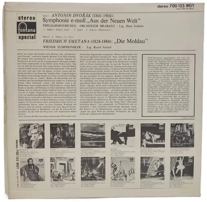 Vinyl LP - Dvorak- Smetana - Aus der Neuen Welt, Die Moldau  - Bild 2