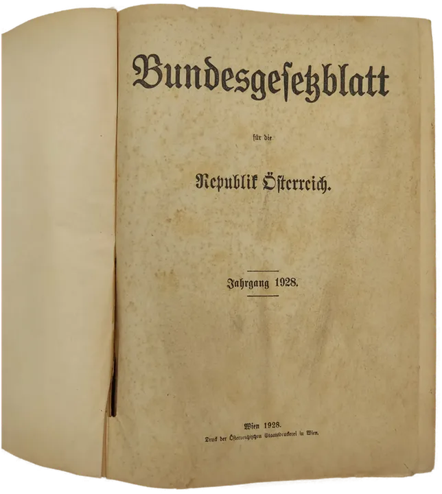 Bundesgesetzblatt Land Österreich Band I (1928) - Bild 2