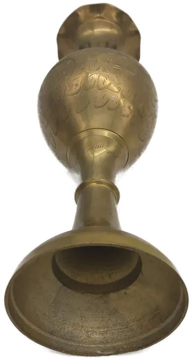 Deko Vintage Vase aus Messing mit Gravur - Bild 4