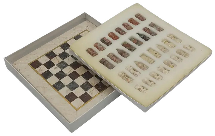 Schachspiel aus Marmor weiß - Bild 2