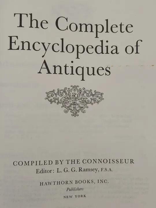 The Complete Encyclopedia of Antiques. Compiled by the Connoisseur - L.G.G. Ramsey [Hrsg.] - Bild 3