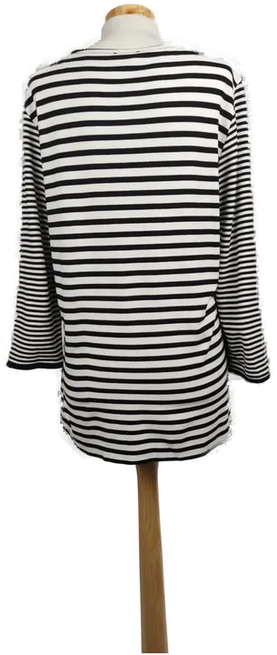 Gerry Weber Damen Pullover schwarz-weiss gestreift - L/40 - Bild 2