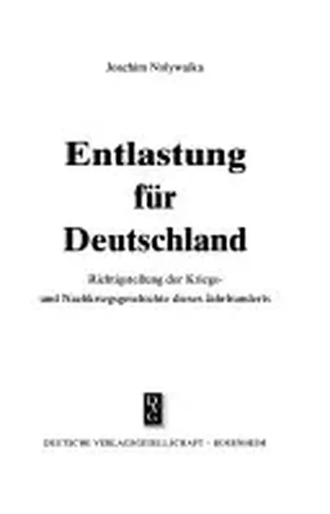 Entlastung für Deutschland - Joachim Nolywaika - Bild 1