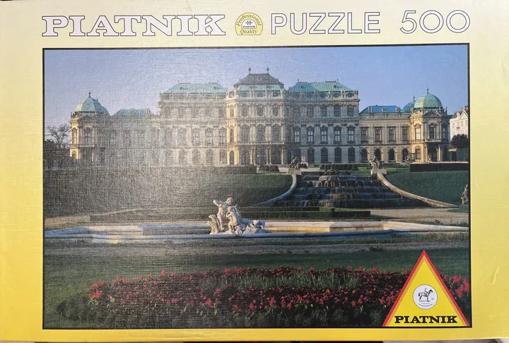 PIATNIK Puzzle 500 Schloß Belvedere, Wien (5332) - Bild 1