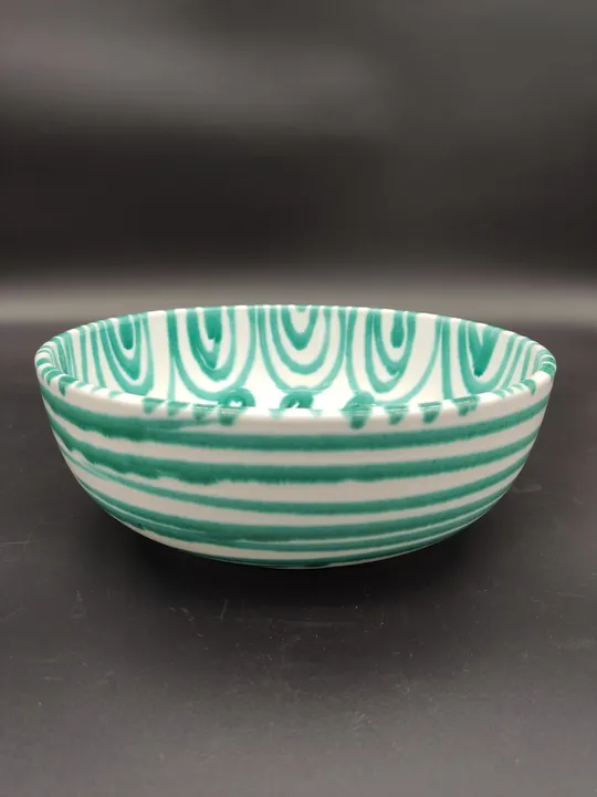 Gmundner Keramik Schale grüngeflammt (Durchmesser 23cm) - Bild 1