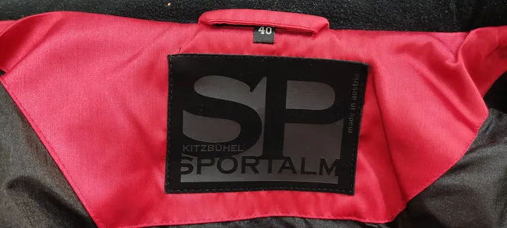 SP Kitzbühel Sportalm Vintage Damen Skijacke mit Kunstpelz rot Größe 40 - Bild 5