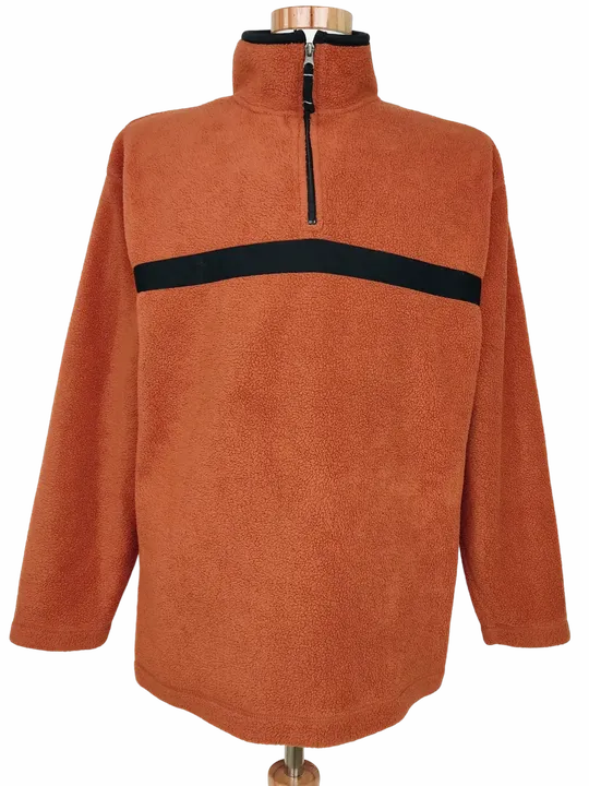 C&A Herren Fleece Pullover, orange - Gr. L  - Bild 1