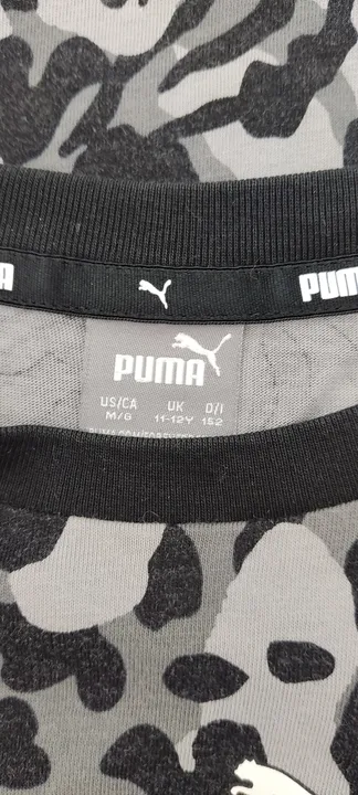 Puma Kinder T-Shirt Grau/Schwarz Gr. 152 - Bild 2