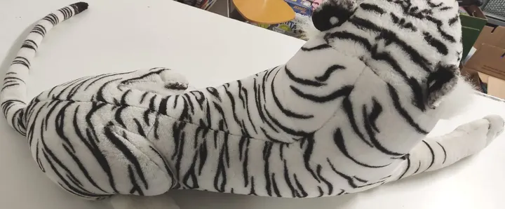  Stofftier Schneetiger Kuscheltier XXL - Bild 5