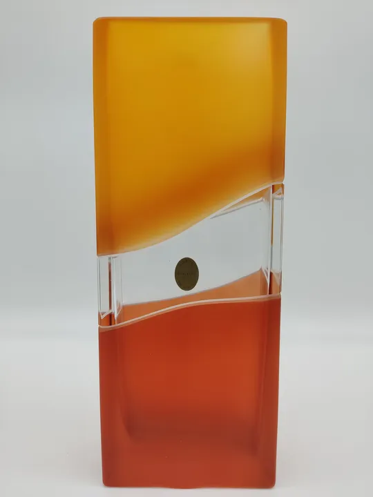 Lead Crystal Tischvase in orange - Bild 2