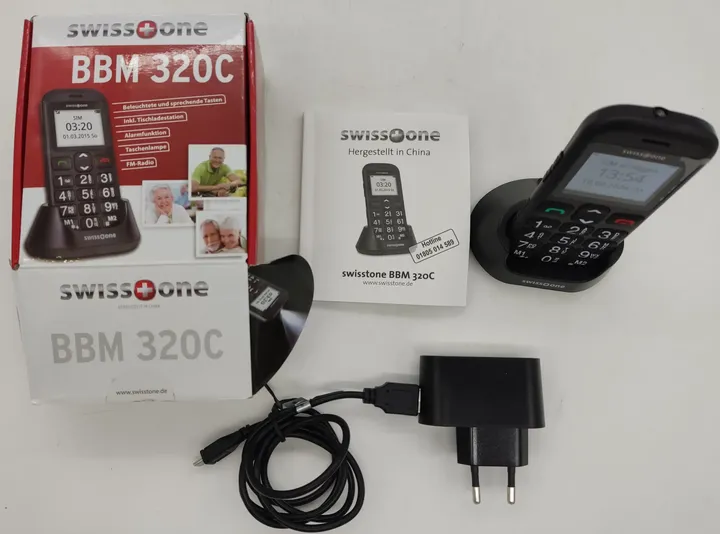 Swisstone Mobiltelefon BBM 320c /GSM/All Carriers/ 1 GB schwarz  - Bild 5