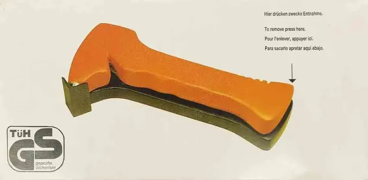 KFZ/LKW Unfallhammer mit Gurtmesser in orange, Länge 19cm - Bild 4