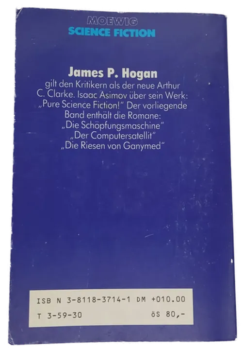 Buch Moewig Science Fiction Highlights 8 James P. Hogan x 3 - drei Romane der Kategorie 