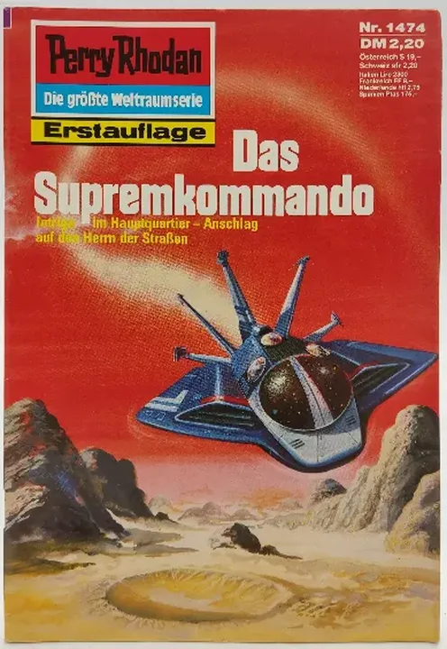 Romanheft Perry Rhodan Das Supremkommando Erstauflage Nr.1474 - Bild 2