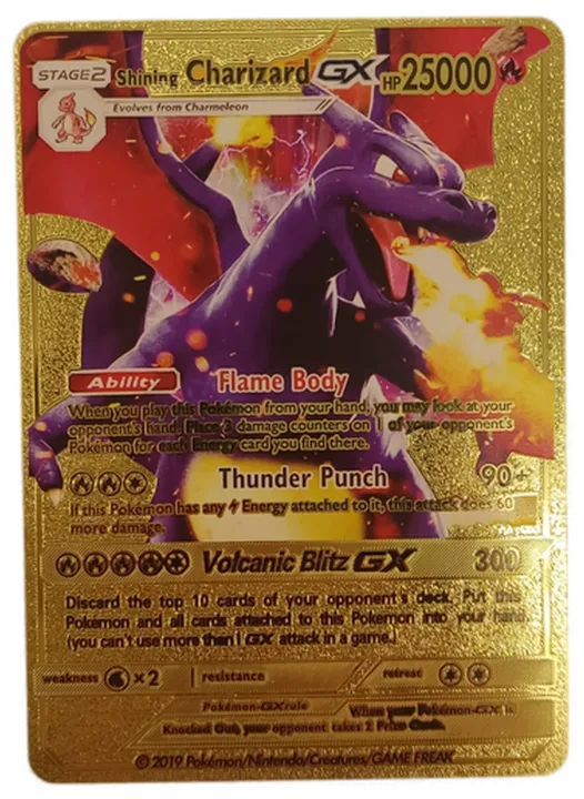  Pokémon Sammelkarte Goldfolie Shining Charizard GX STAGE2 - Bild 1