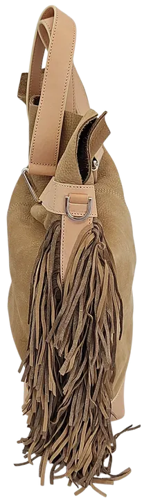 Max V. Koenig Damen Handtasche mit Fransen, beige/creme - mittel - Bild 2