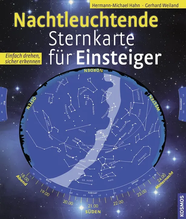 Nachtleuchtende Sternkarte für Einsteiger - Hermann-Michael Hahn,Gerhard Weiland - Bild 1