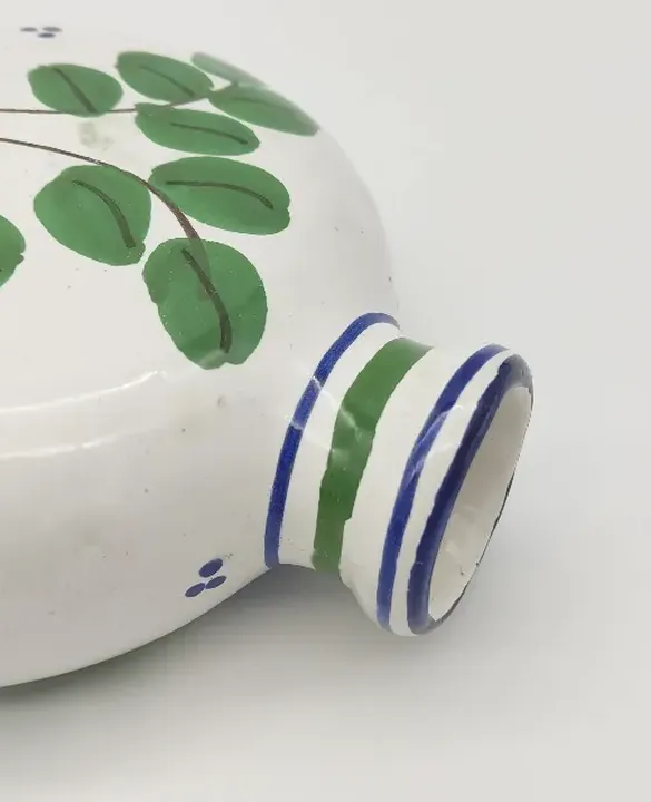 runde Vase aus Keramik blau/ grün  - Bild 4