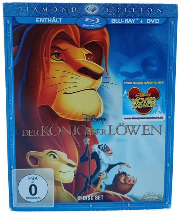 Disney Blue Ray + DVD Diamond Edition 