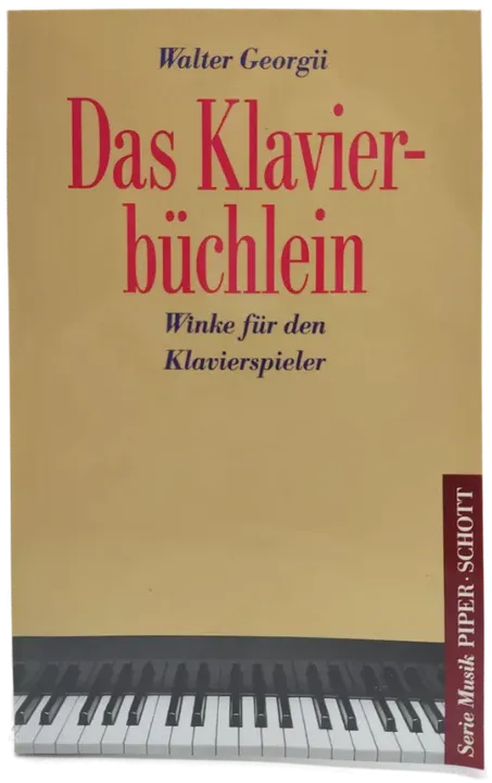 Das Klavierbüchlein - Walter Georgii - Bild 1