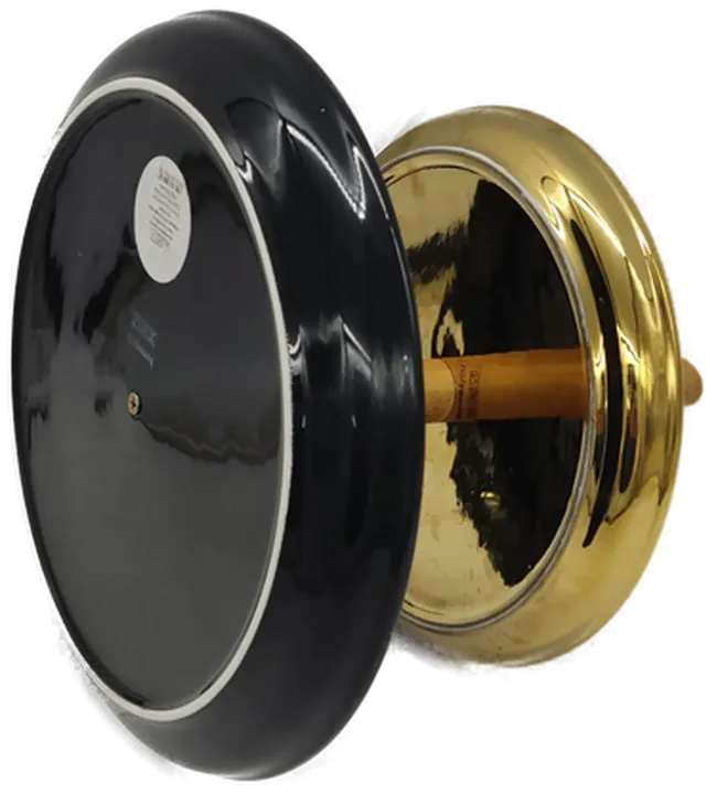 Etagere 2-Stöckig aus Metall, Schwarz/Gold - Bild 2