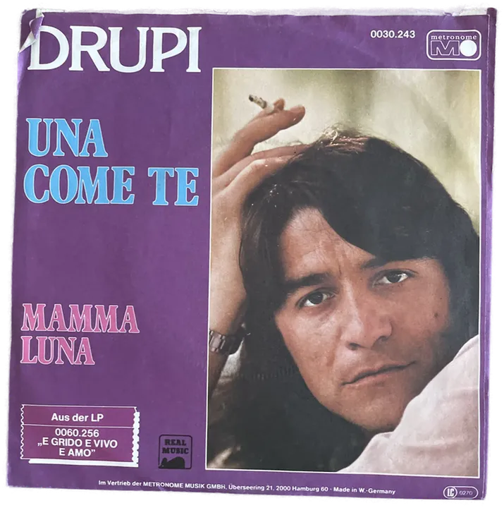 Singles Schallplatte - Drupi - Una Come Te - Bild 1