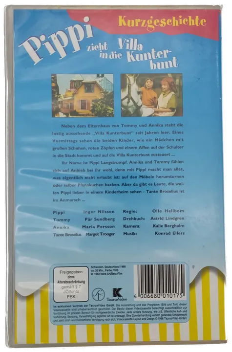Pippi zieht in die Villa Kunterbunt - Astrid Lindgren - Videokassette - Bild 2