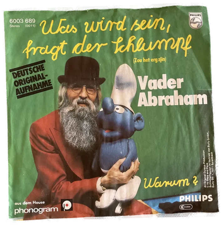 Singles Schallplatte - Vader Abraham - Was wird sein, fragt der Schlumpf; Warum? - Deutsche Originalaufnahme - Bild 1