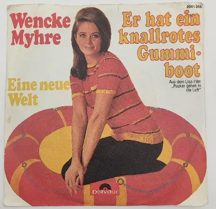 Wencke Myhre - Er hat ein Knallrotes Gummi-Boot Vinyl Schallplatte - Bild 2