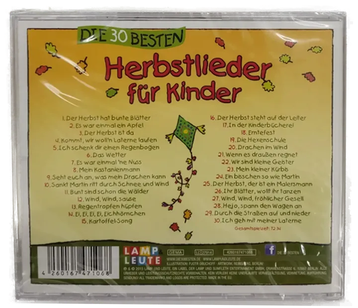 Die 30 besten Herbstlieder für Kinder - Sommerland, K. Glück & Die Kita-Frösche, Audio CD - Bild 2