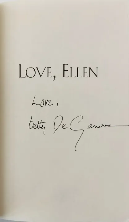 Love, Ellen - Betty Degeneres (signiert) - Bild 2