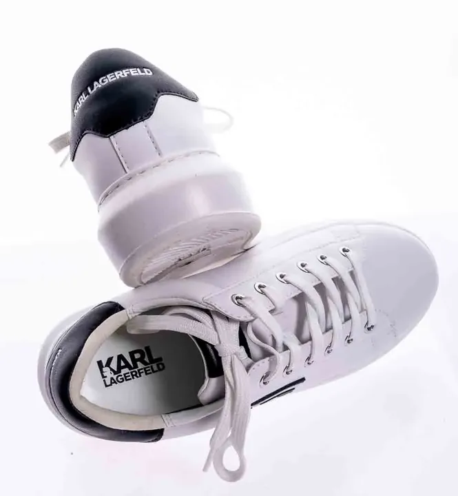 Karl Lagerfeld Kapri Cocktail Damensneaker in weiß-schwarz, Größe 40 - Bild 2