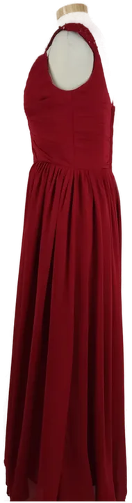 Rotes Abendkleid mit Perlen bestickt - Bild 3