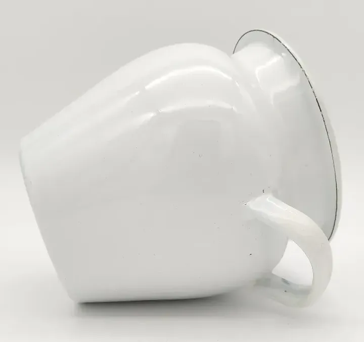 Emaille Vase weiß - Bild 2
