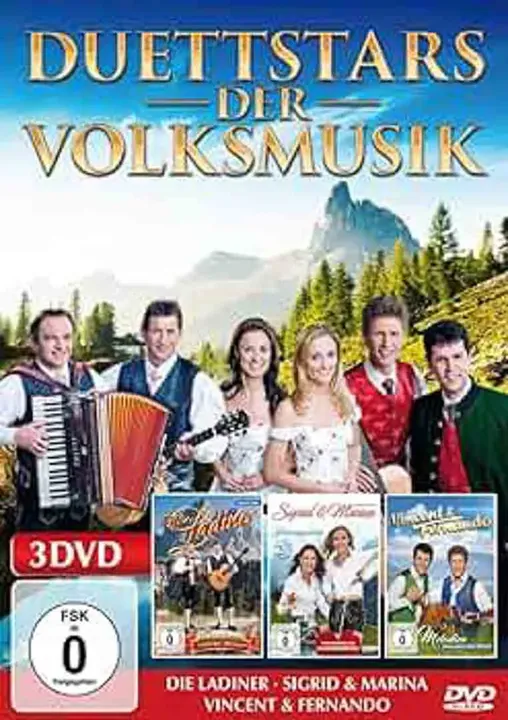 3 DVD's Duettstars der Volksmusik: Die Ladiner, Sigrid & Marina, Vincent & Fernando - Bild 1