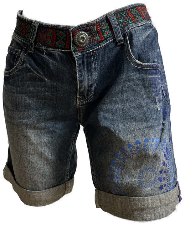 DESIGUAL Jeanshose kurz Damen Gr. 32 - Bild 1