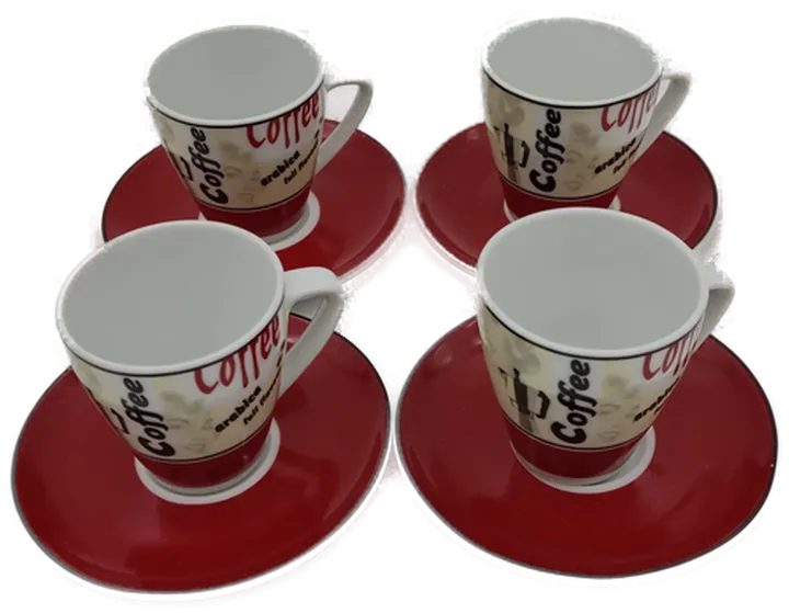 Ritzenhof Espresso Tassen  Arabica Set ( 4 Tassen + 4 Untertassen) Vintage - Bild 3