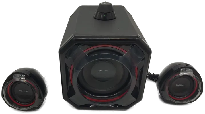  Philips Multimedia-Lautsprecher 2.1 PC Lautsprecher Set mit Regler für Tisch - Bild 4